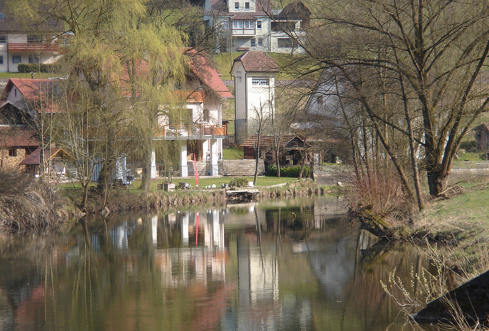 Trafostation an der Nagold