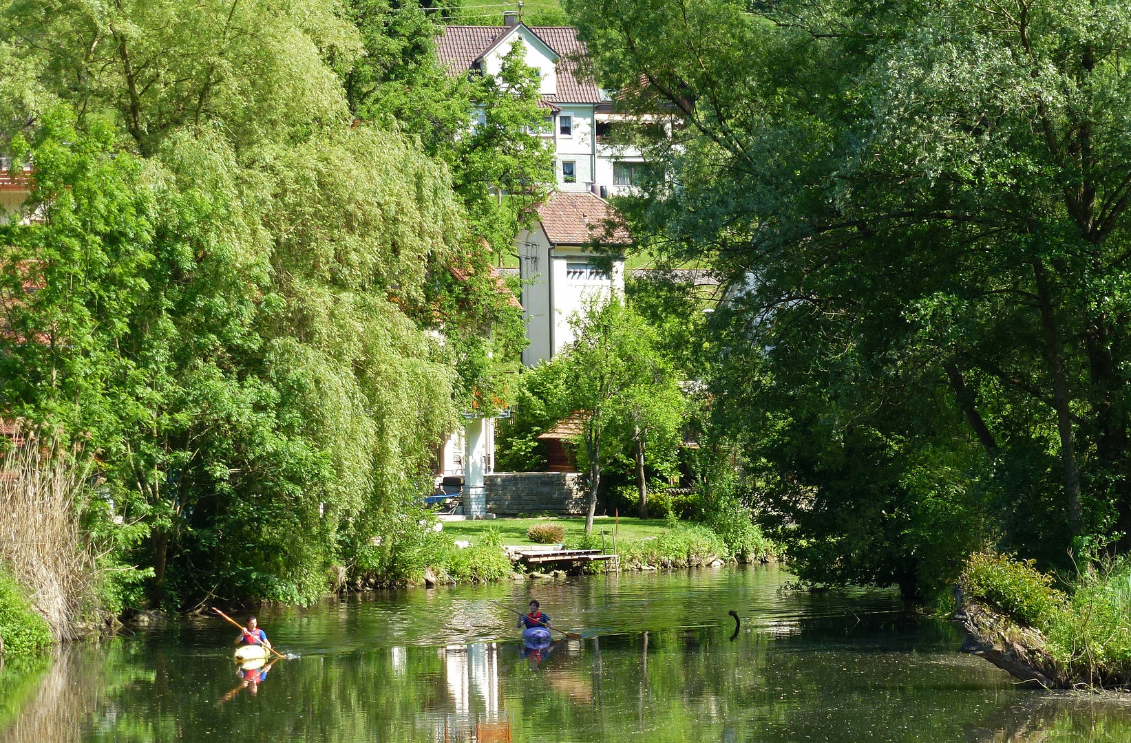 Trafostation - Sommerstimmung an der Nagold