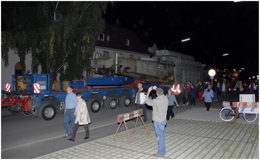 Trafotransport durch Iserlohn Hennen IV