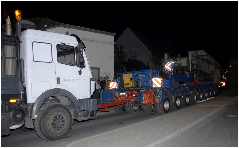 Trafotransport durch Iserlohn Hennen VI