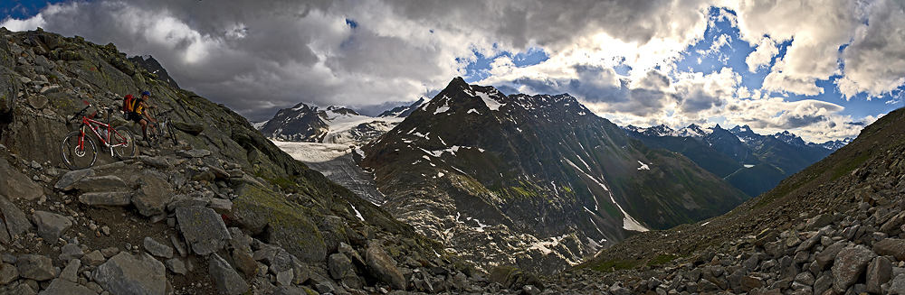 Tragepassage am Pitztaler Jöchl