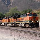 Trailer Train on its way to Cajon Pass leaded by BNSF #1092, Blue Cut, CA