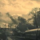 Train and rain