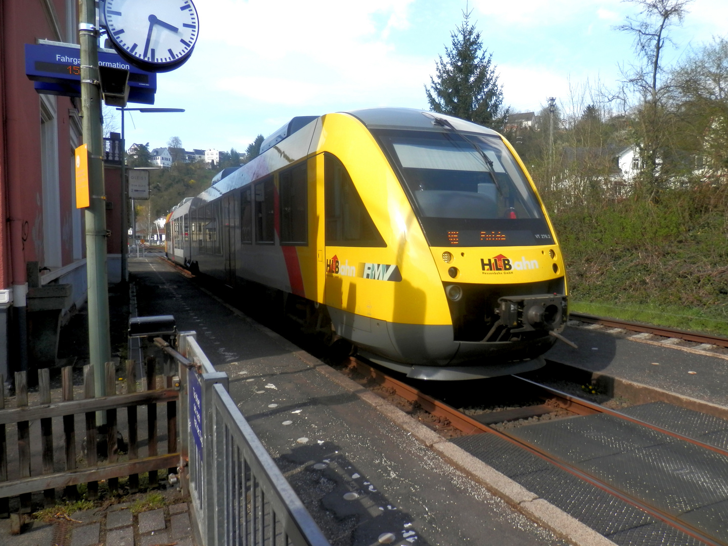 Train en gare de Runkel