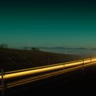 train lights at night