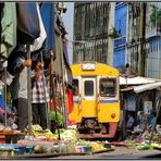 Train Market in Samut Songkhram