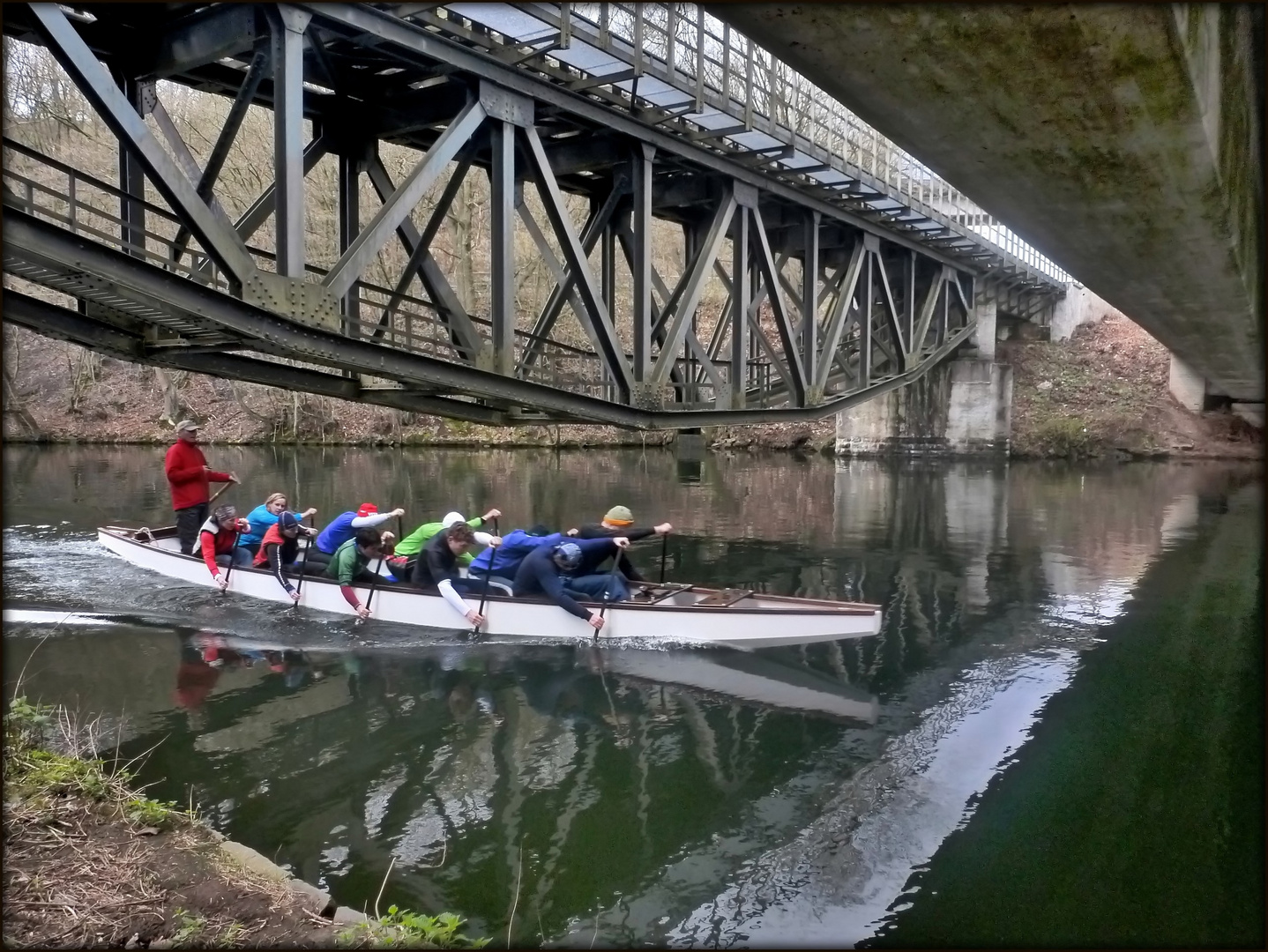 Training auf dem Stausee