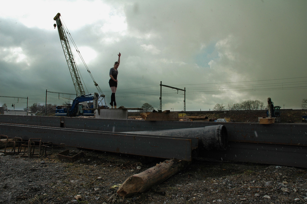 Training auf der Baustelle