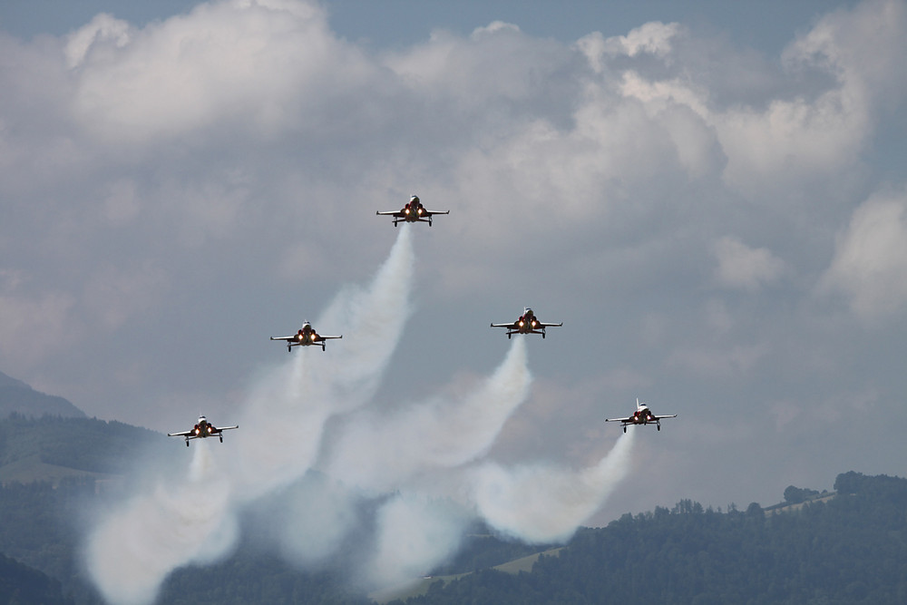 Training der Patrouille Suisse