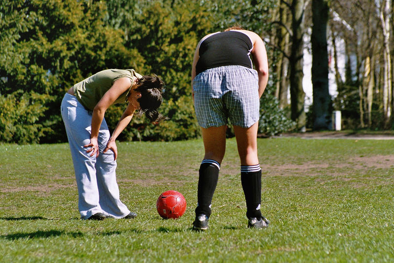 Training einer Frauenfussballmannschaft von Katarzyna Kozlowska