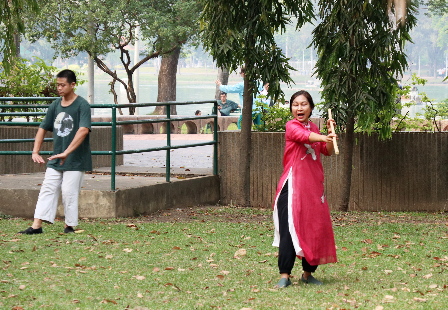 Training im Lumpini Park, Bangkok 2