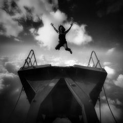 Training of the stuntwoman