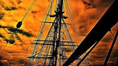 Training ship of the German Navy  GORCH  FOCK