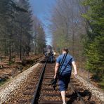 Trainspotter in Bewegung