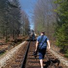 Trainspotter in Bewegung