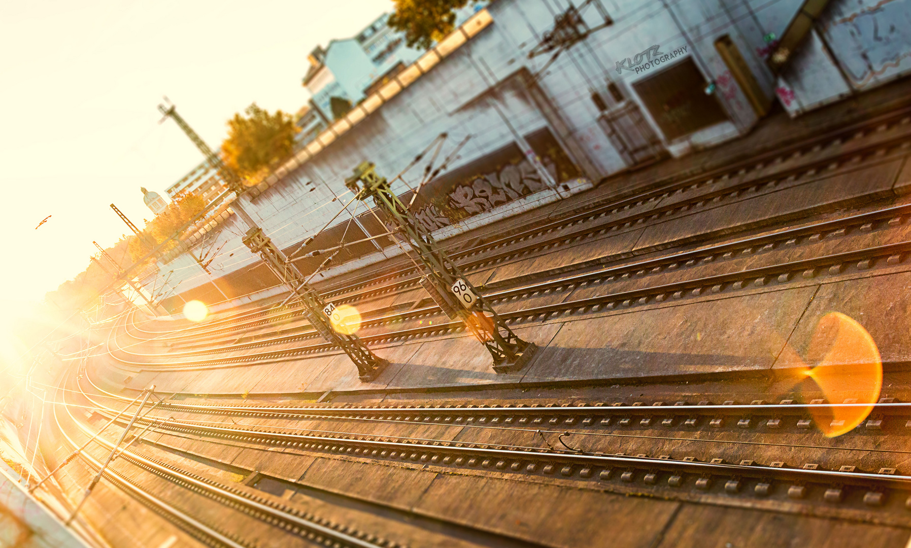 Traintracks in a Flare