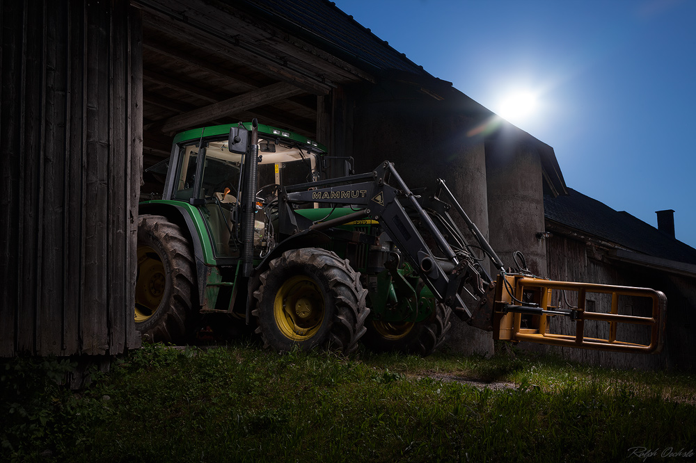 Traktor 1 - lightpainting