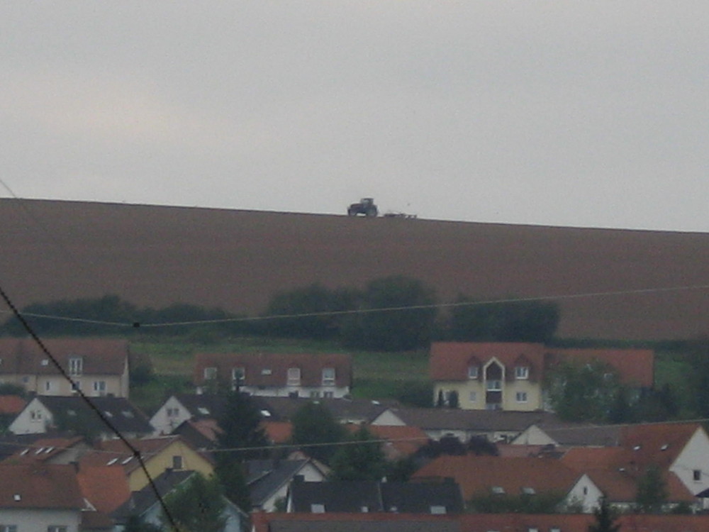 Traktor auf dem Berg