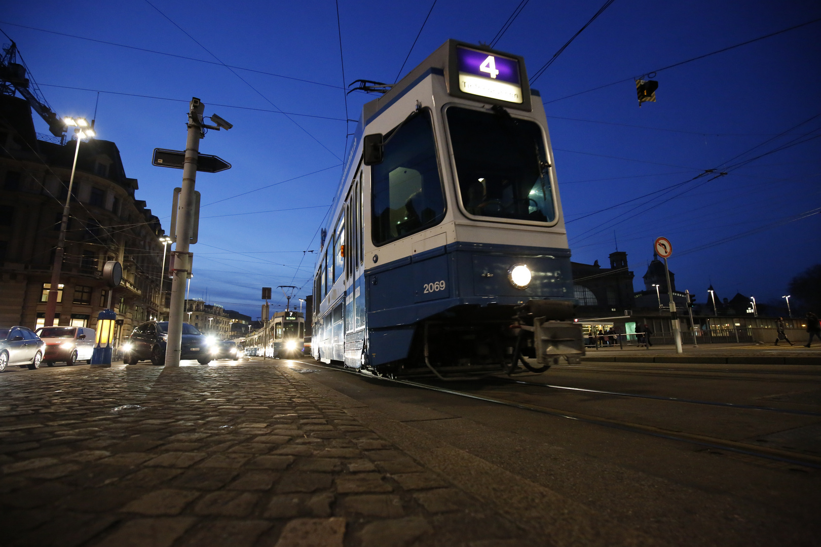 Tram arriving