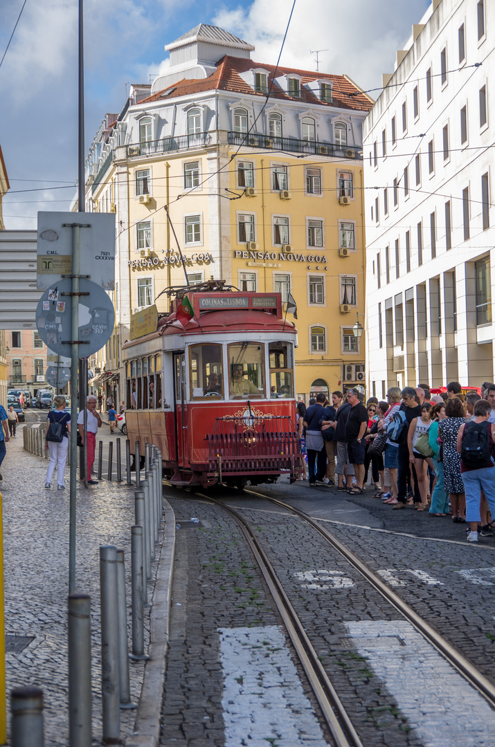 Tram in Lissabon