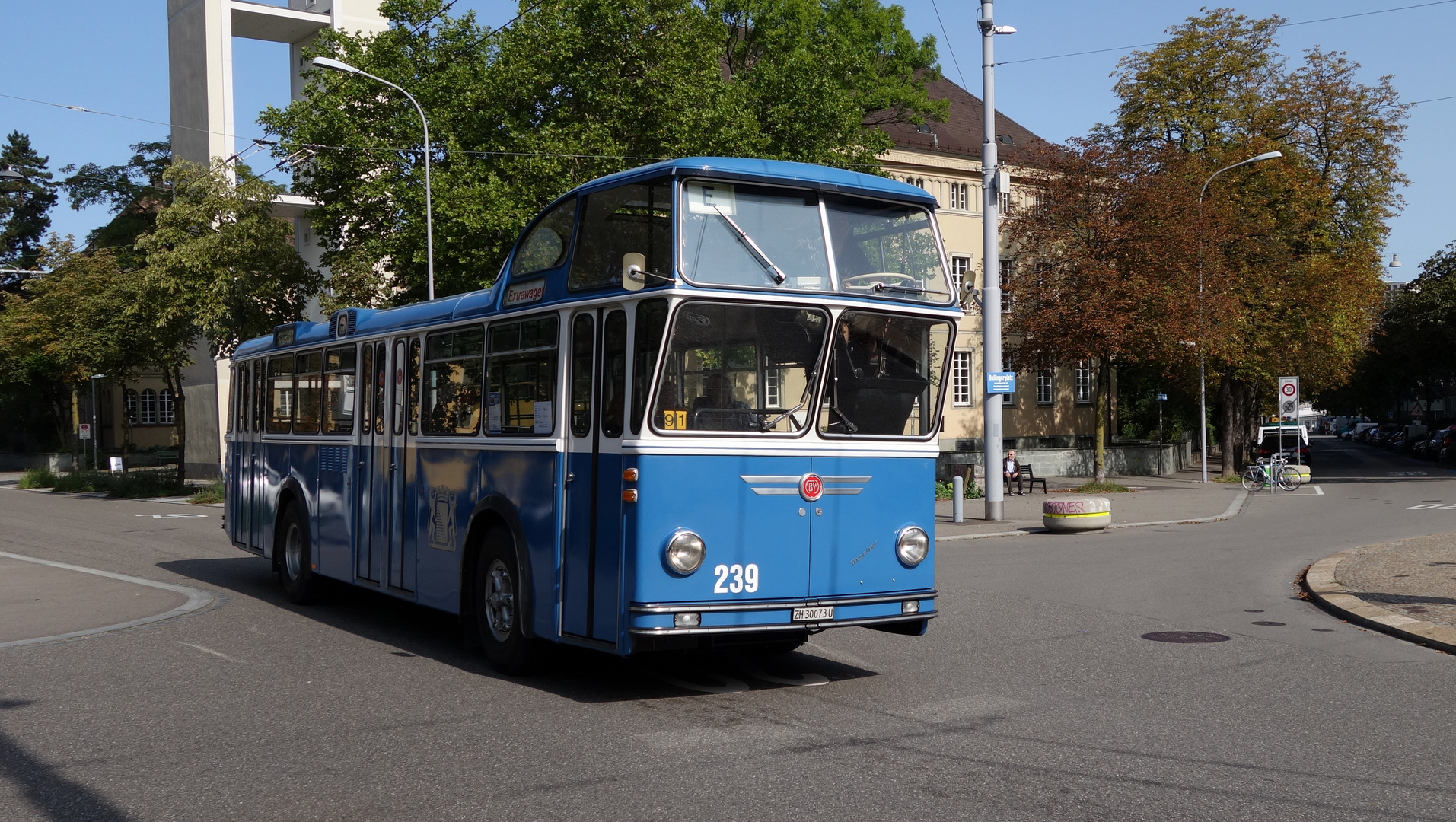 Tram Museum Zürich - Tag der historischen Busse - FBW Hochlenker  (20. August 2017)