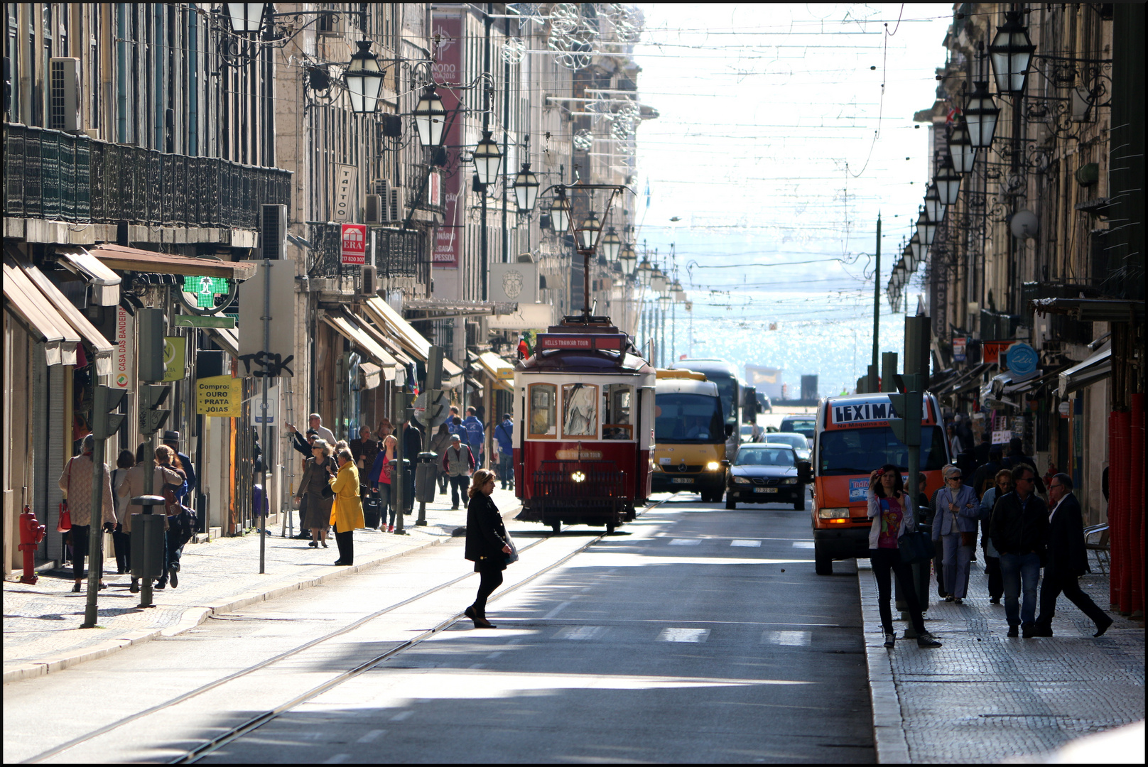 Tram on the Road