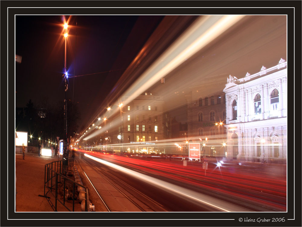 Tram passing