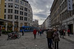 Trambahn in der Theatinerstraße