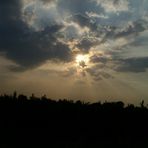 tramonta al autostrada