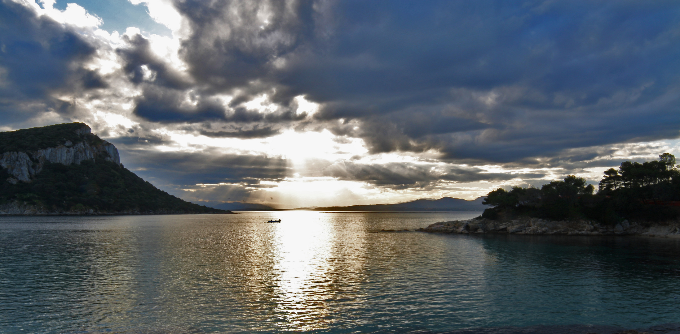 tramonto a cala moresca