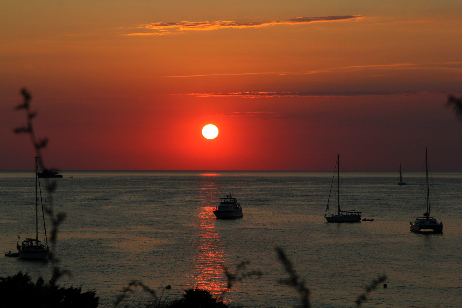 tramonto a cala tarida