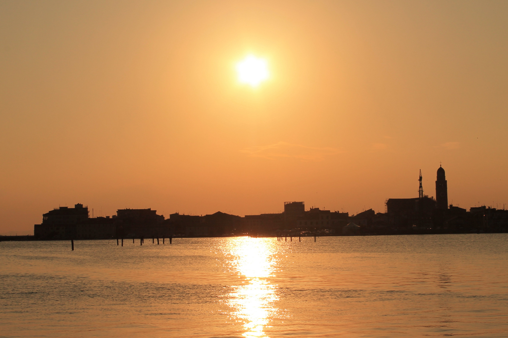 tramonto a chioggia