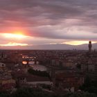 tramonto a Firenze