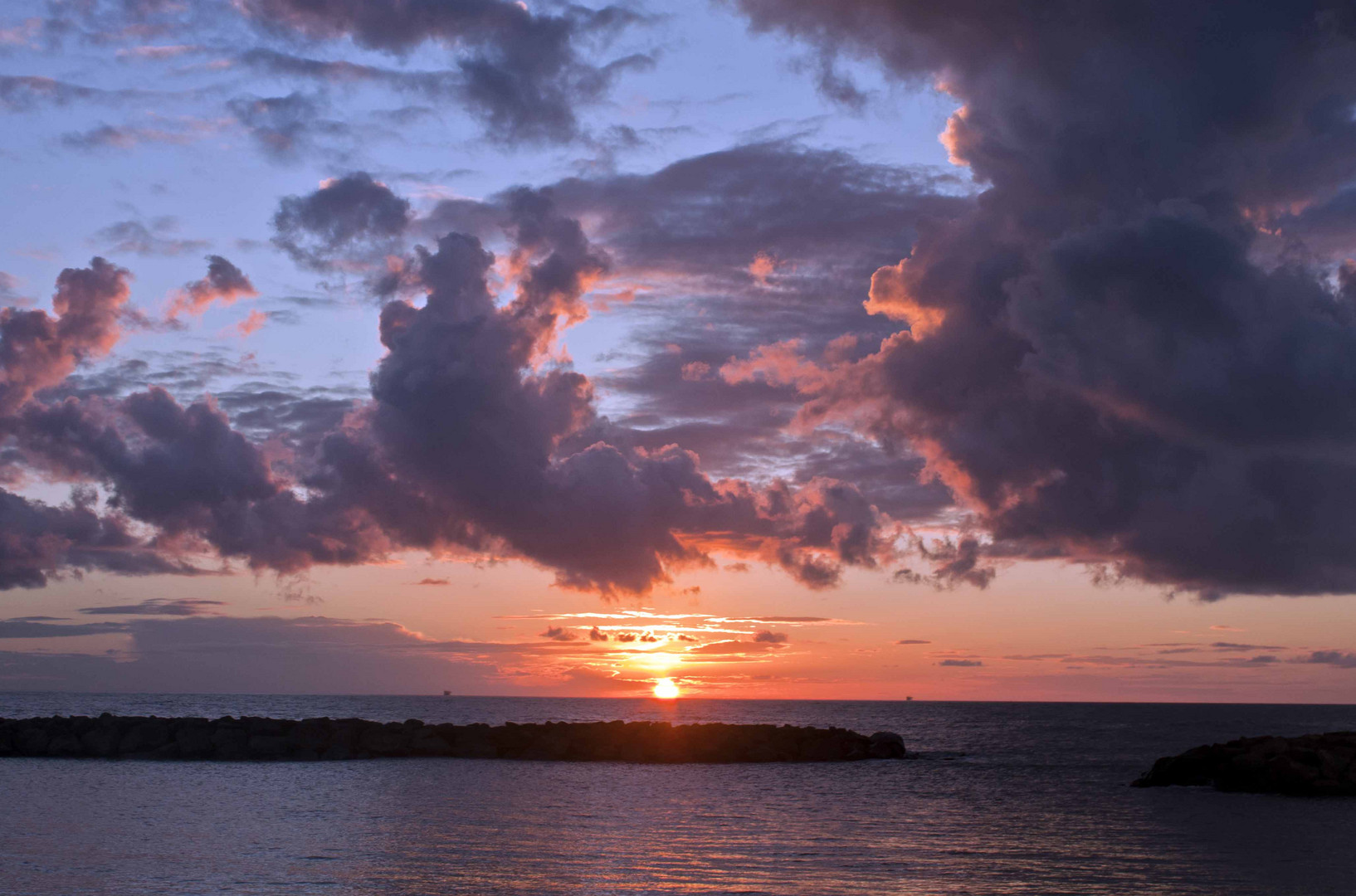 Tramonto a Fiumicino