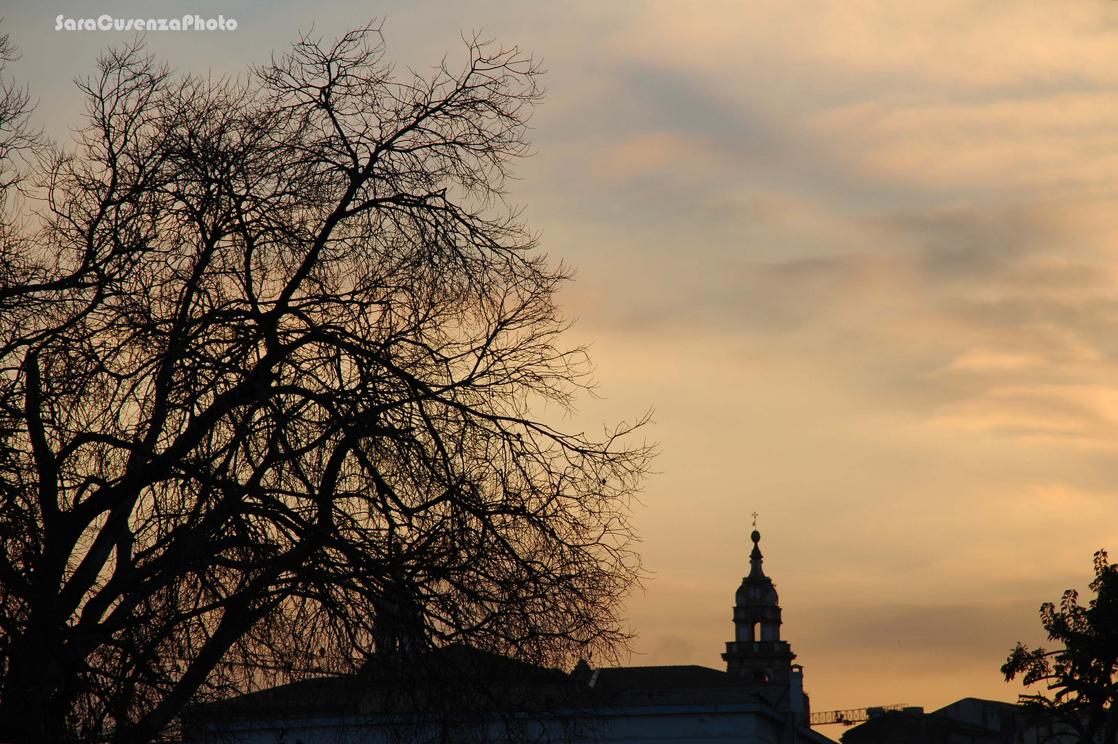 tramonto a gennaio