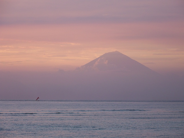 TRAMONTO A GILI TRAWANGAN(BALI)VISTA DEL VULCANO Rinjani(LOMBOK)