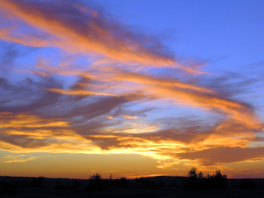 Tramonto a Ksar Ghilane