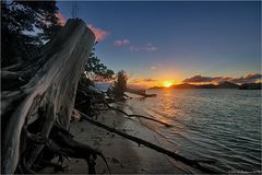 Tramonto a La Digue