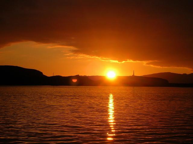 tramonto a Lochlomond