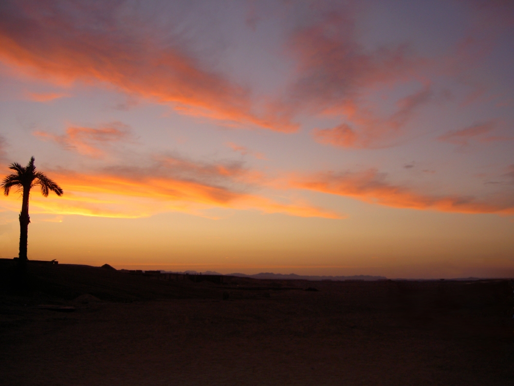 tramonto a marsa-alam egitto