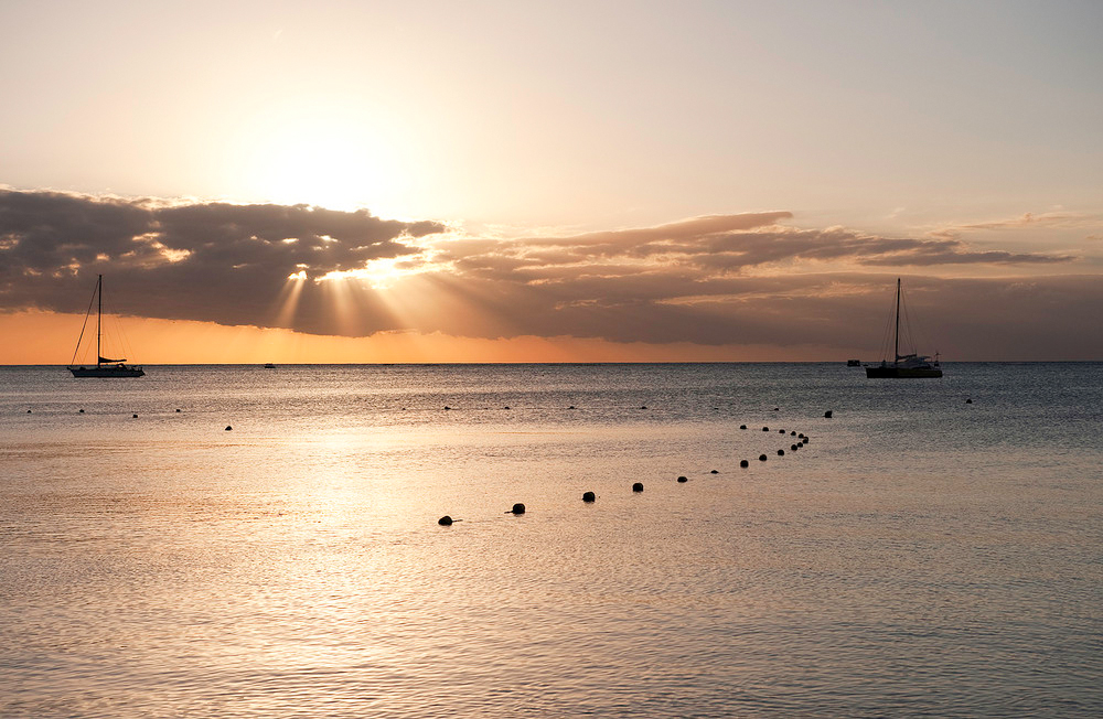 Tramonto a Mauritius