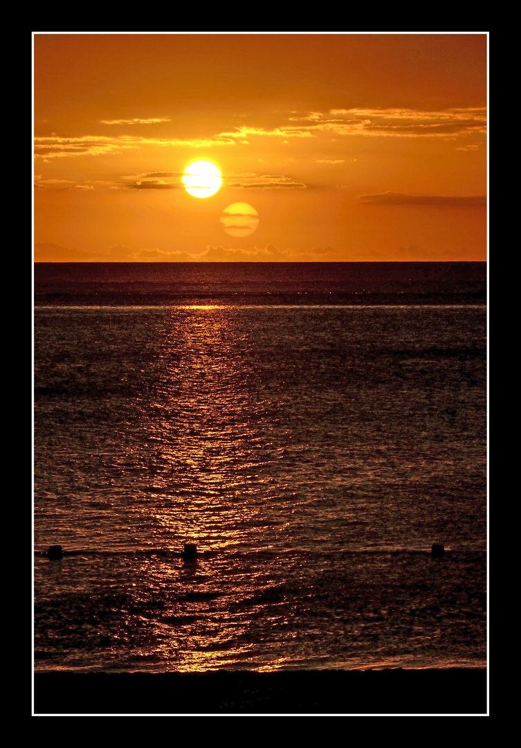 Tramonto a Mauritius