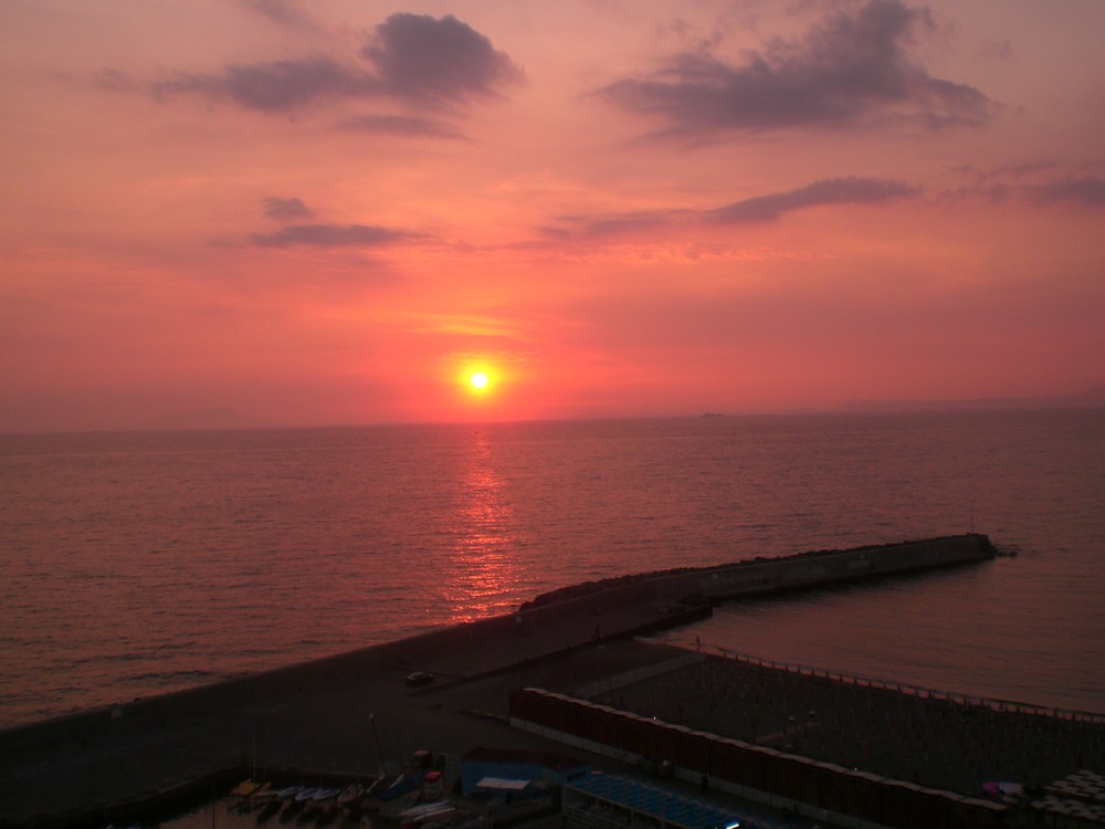 tramonto a Meta di Sorrento