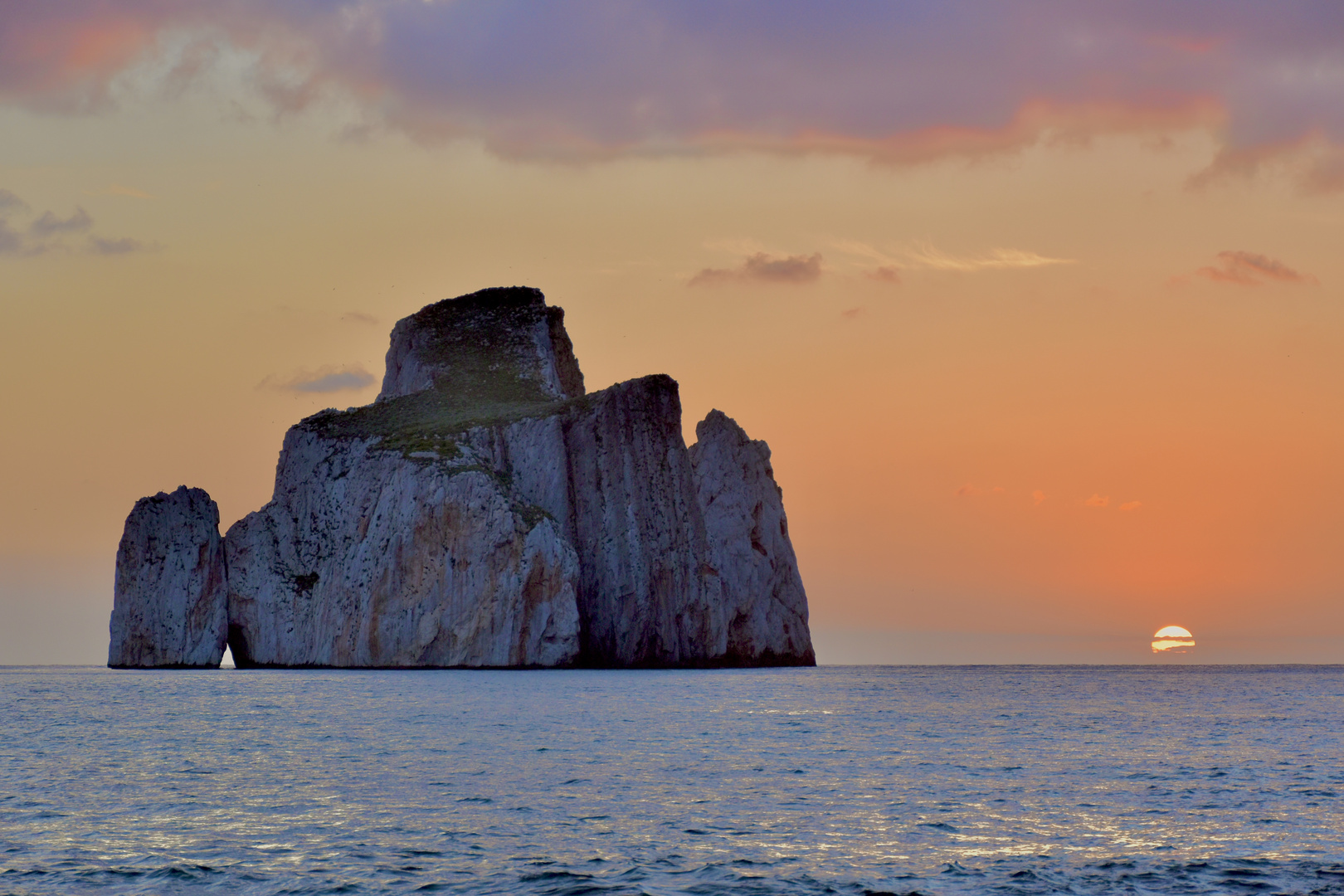 Tramonto a Pan di Zucchero Masua Sud Sardegna 