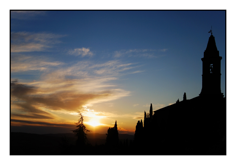 Tramonto a Pienza