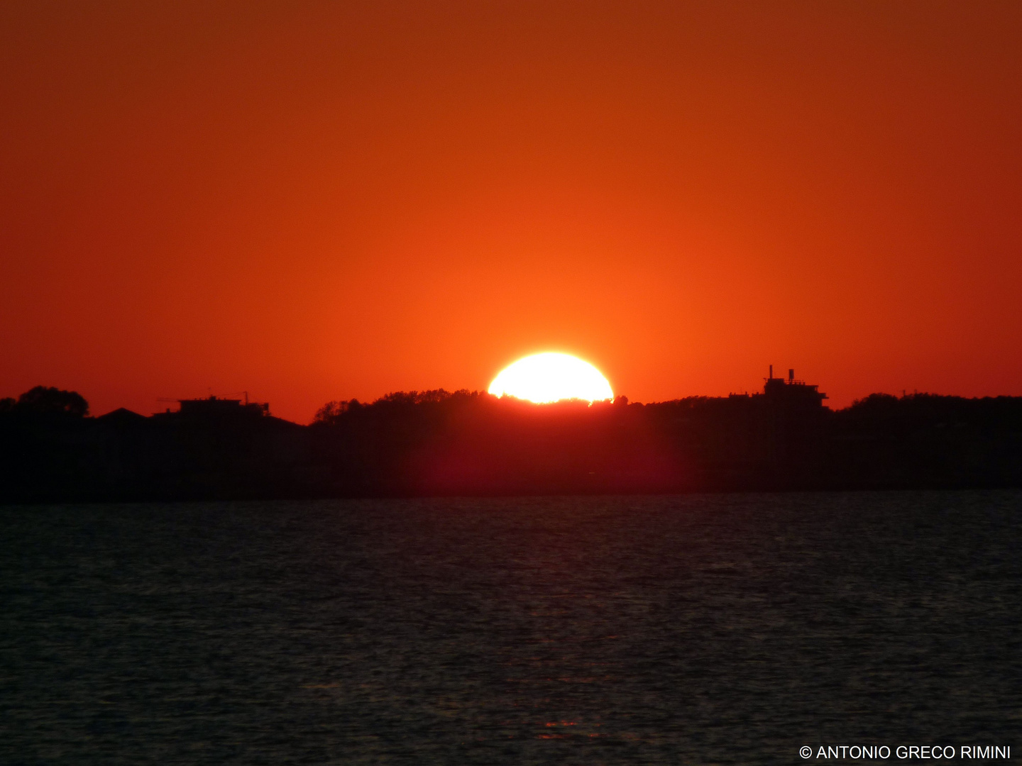 Tramonto a Rimini