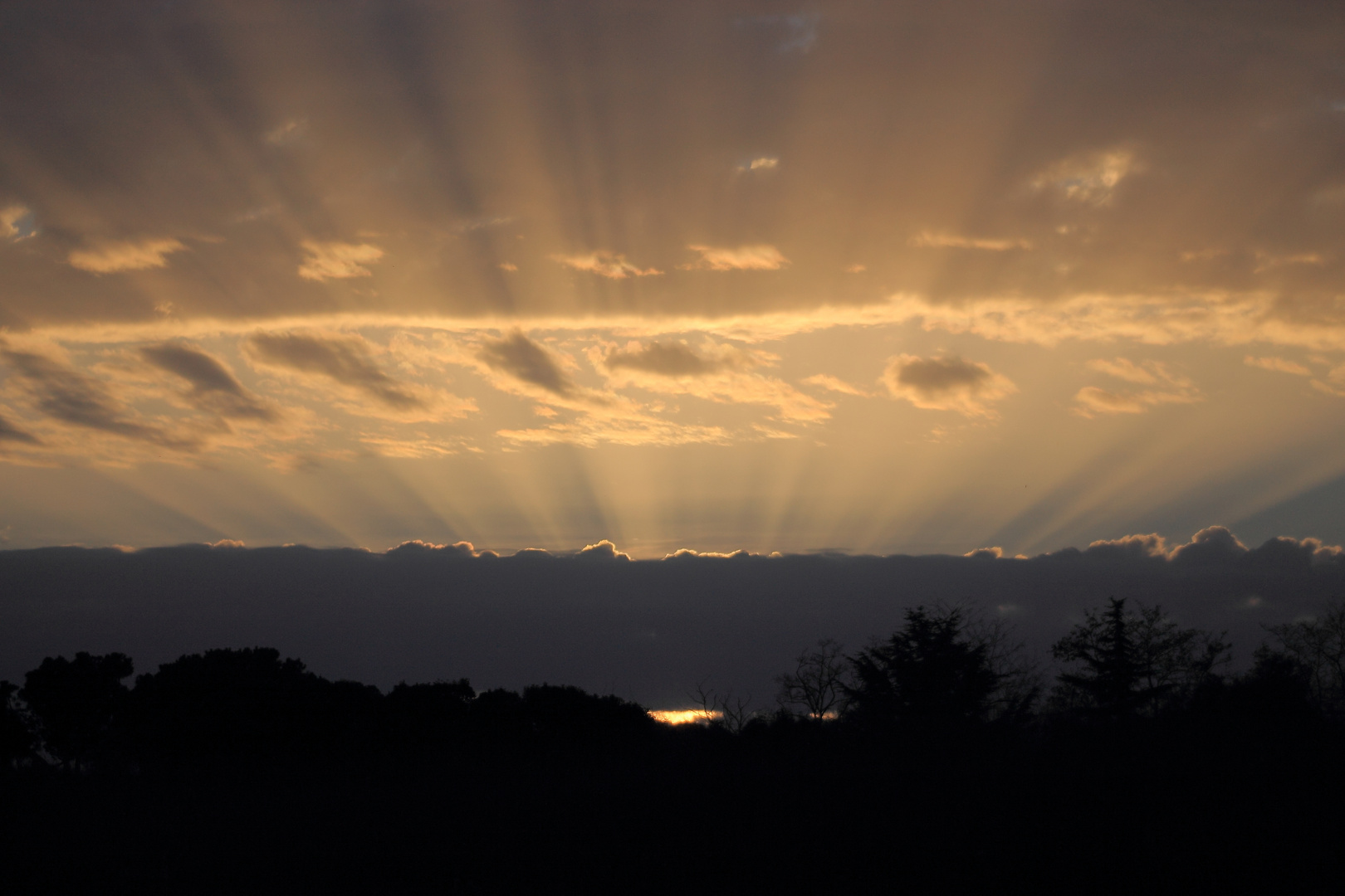 Tramonto a Roma Nord