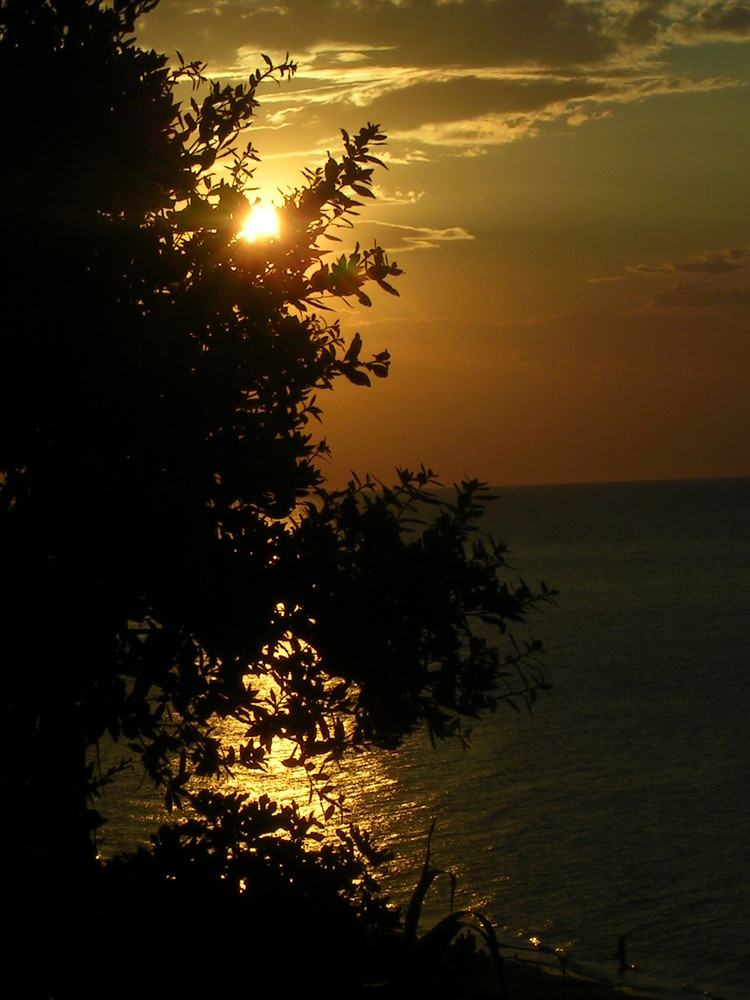 tramonto a San Menaio gargano