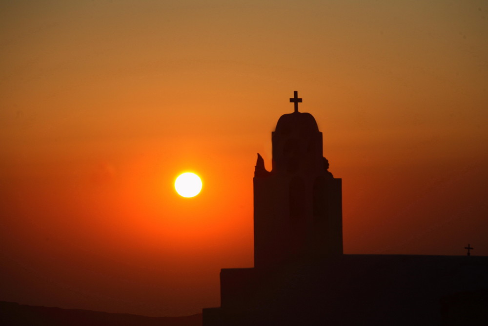 tramonto a santorini - grecia