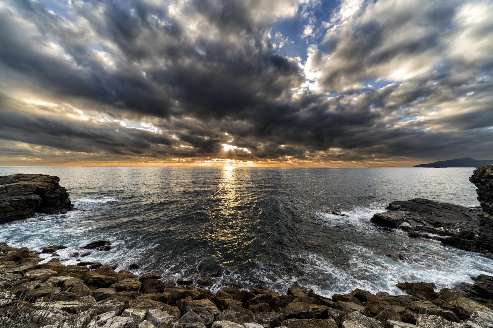 tramonto a sestri levante